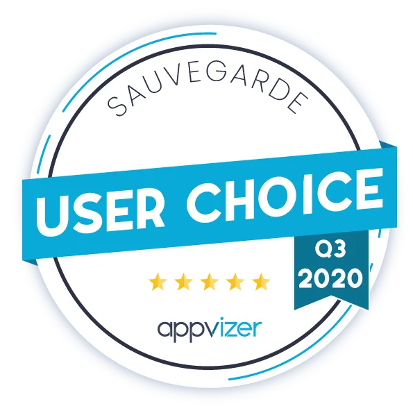 Abzeichen „User Choice“ für Datensicherung